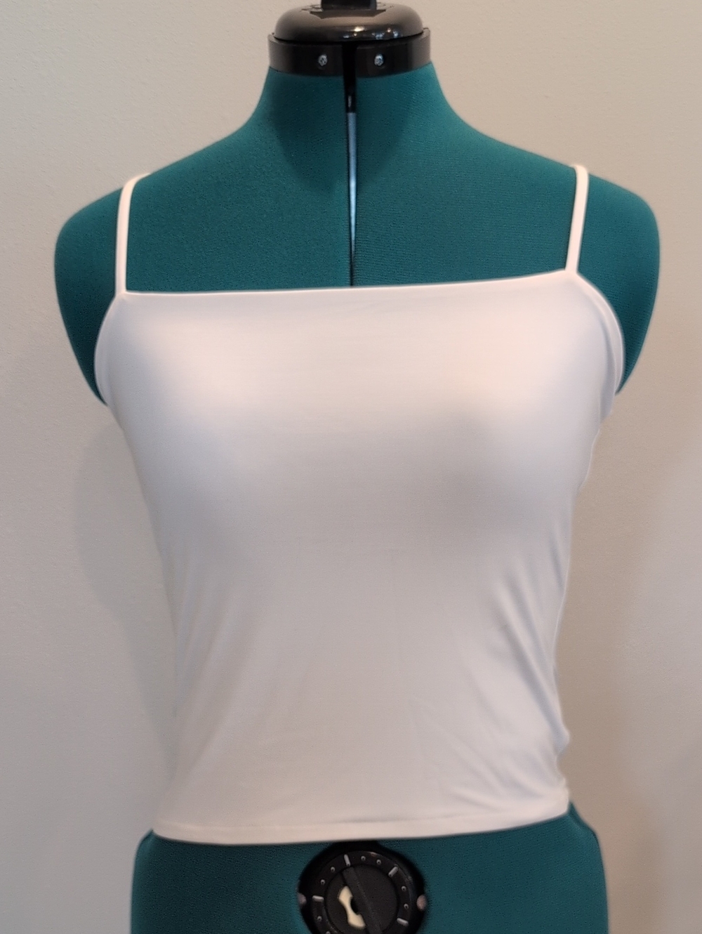 Express White Square Neck Spaghetti Strap Tank Top Cami, Size S